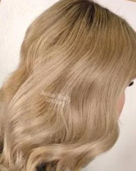 Soft blonde balayage by Belisse